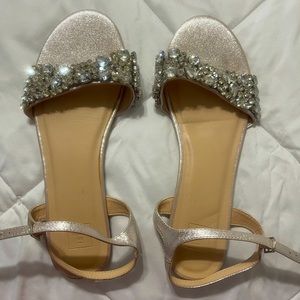 DB studio bridal flat sandals - size 10